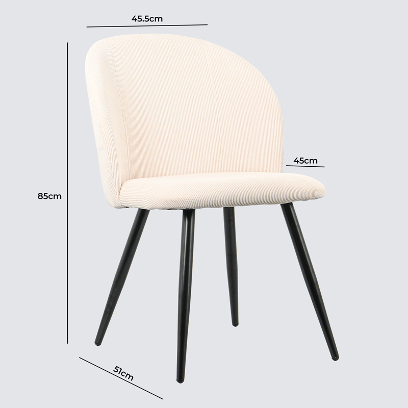 Chaise 'Amelia' beige