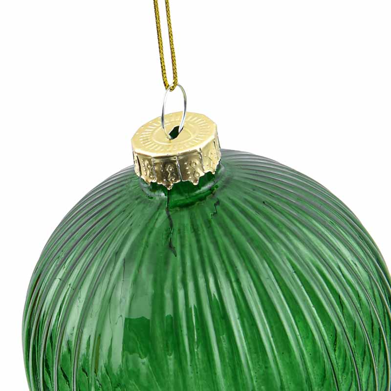 Boule en verre unie vert