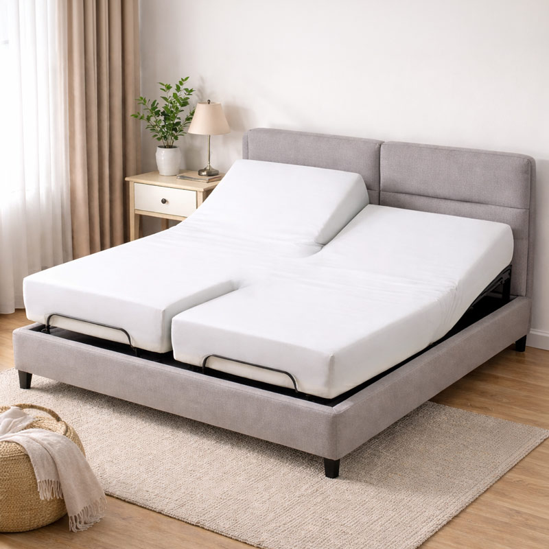 Drap housse jersey blanc pour lit articulé