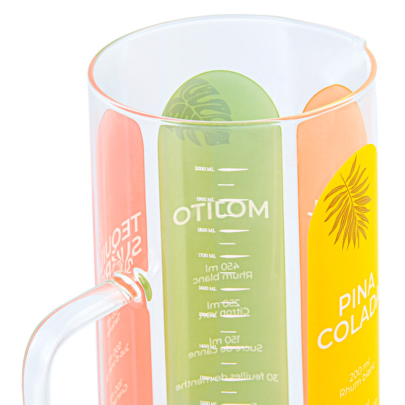 Carafe à cocktails transparente 2L 