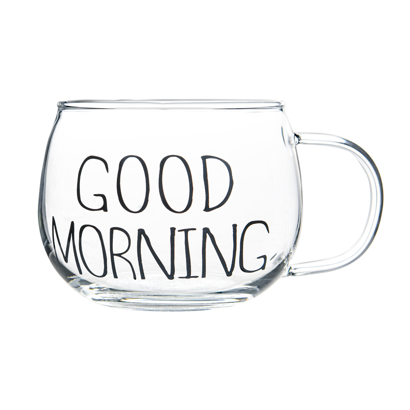 Mug 'Good Morning'  transparent 40cl 