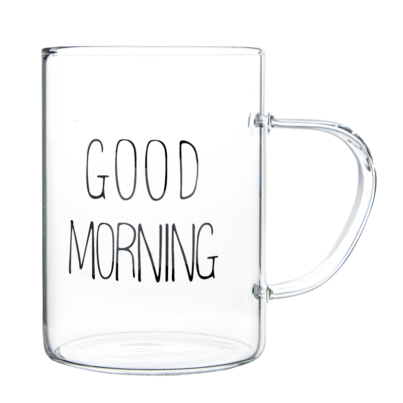 Mug droit 'Good Morning'  transparent 45cl 