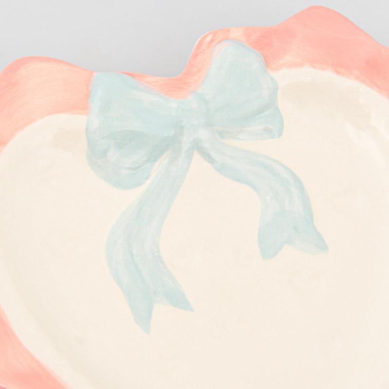 Vide-poche coeur avec noeud 'Loving Touch' 