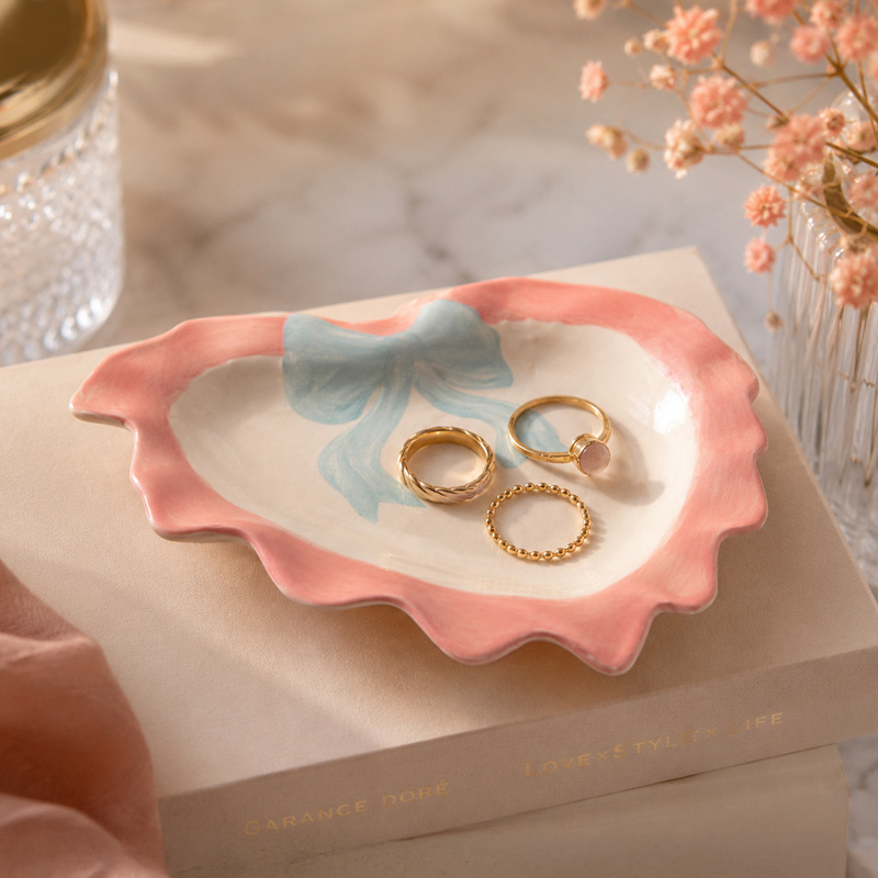 Vide-poche coeur avec noeud 'Loving Touch' 