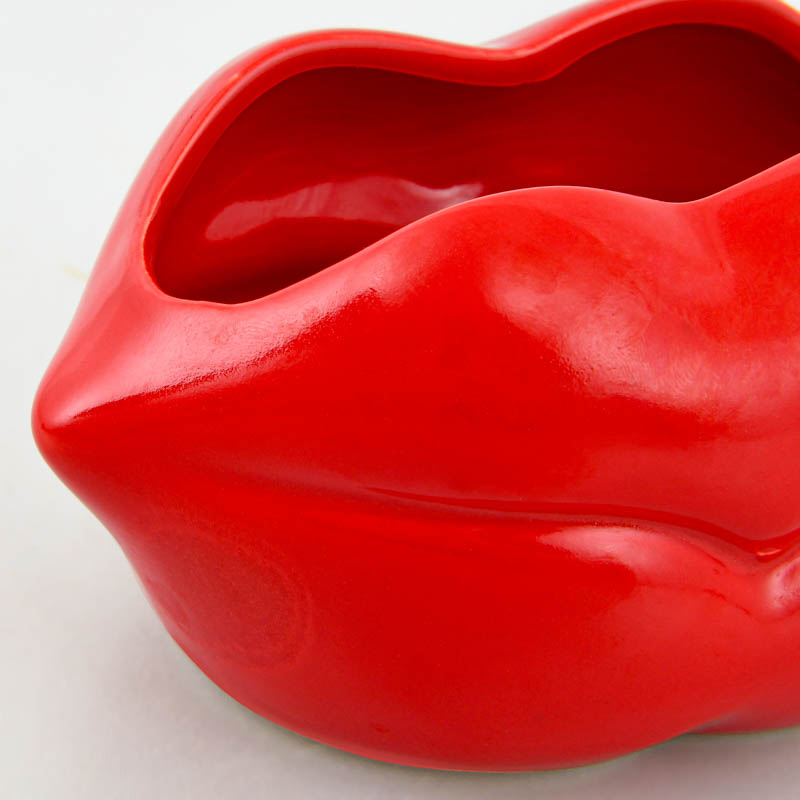 Vase lèvres rouge 'Loving Touch' 