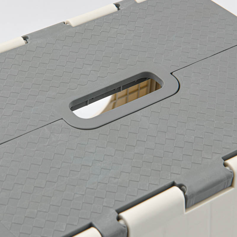 Marche pied pliable gris