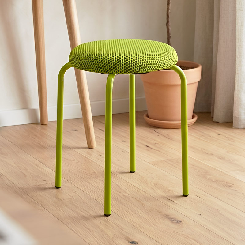 Tabouret 'Retronova' nid d'abeille vert