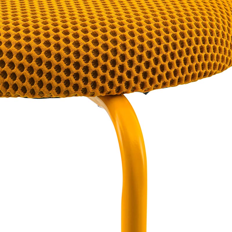 Tabouret 'Retronova' nid d'abeille jaune