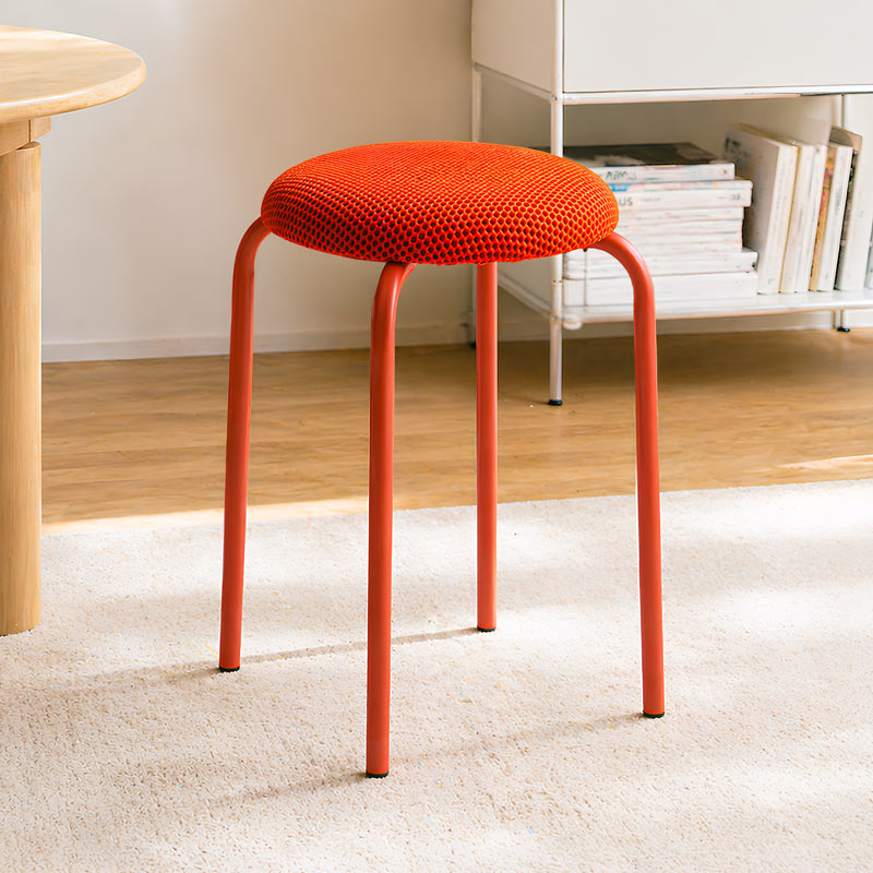 Tabouret 'Retronova' nid d'abeille rouge