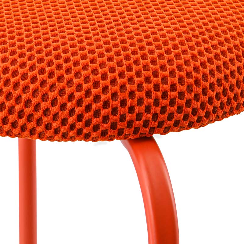 Tabouret 'Retronova' nid d'abeille rouge