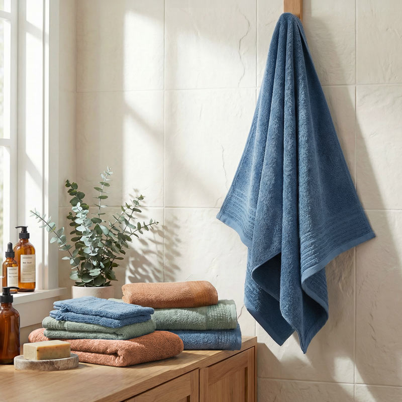 Serviette 'Mara' bleu