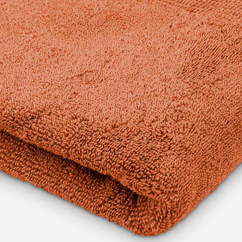 Serviette 'Mara' couleur terracotta