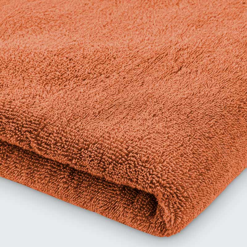 Drap de bain 'Mara' couleur terracotta