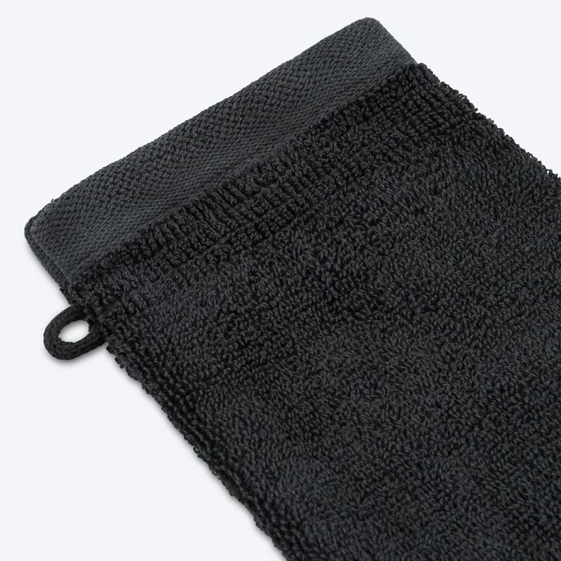 Lot de 2 gants de toilette 'Mara' noir