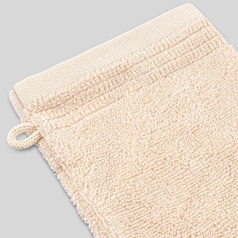 Lot de 2 gants de toilette 'Mara' beige