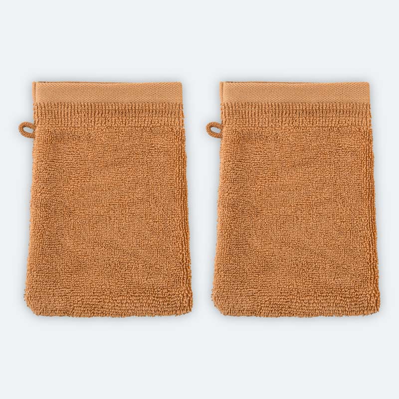 Lot de 2 gants de toilette 'Mara' taupe