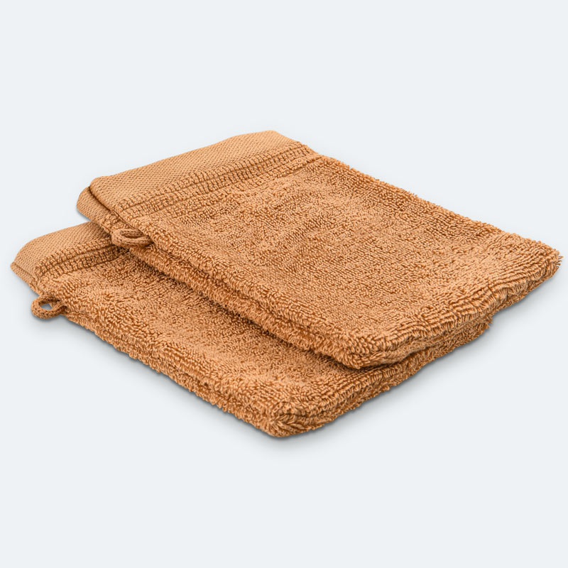 Lot de 2 gants de toilette 'Mara' taupe
