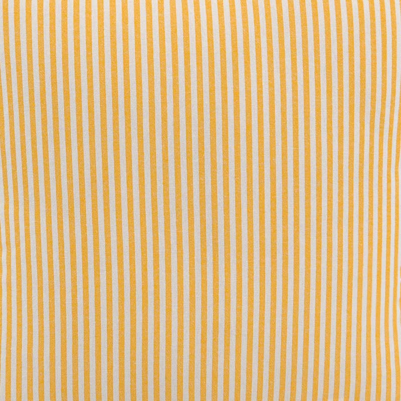 Coussin rayé à volants 'Clea' jaune