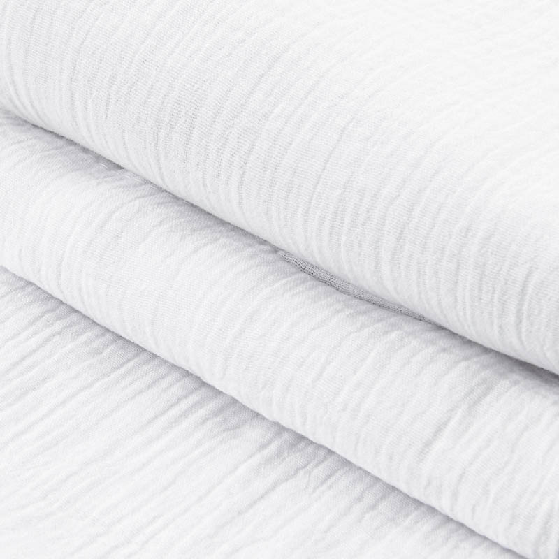 Nappe unie 'Idylle' gaze de coton blanc