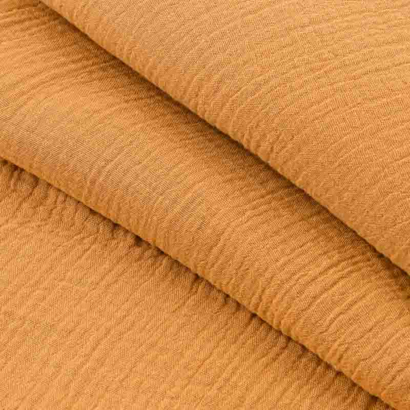 Nappe unie 'Idylle' gaze de coton moka 