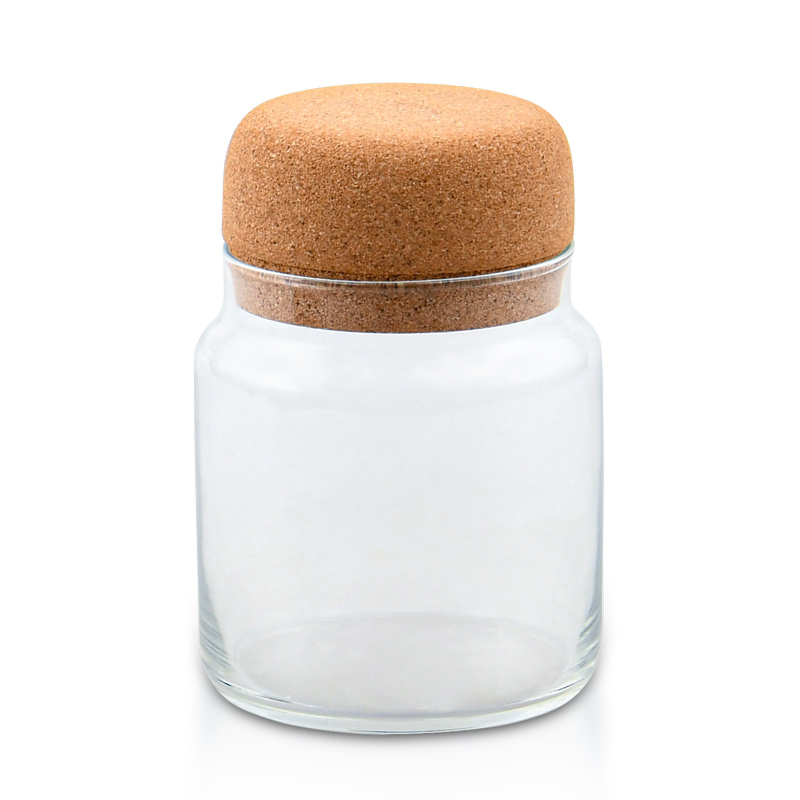 Bocal 'Storik' en verre avec bouchon 