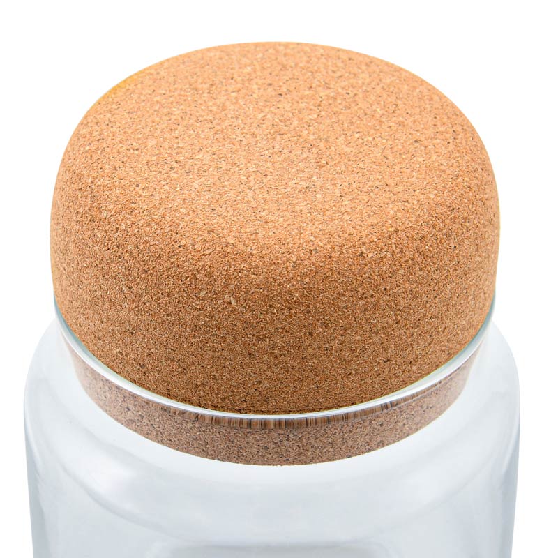 Bocal 'Storik' en verre avec bouchon 
