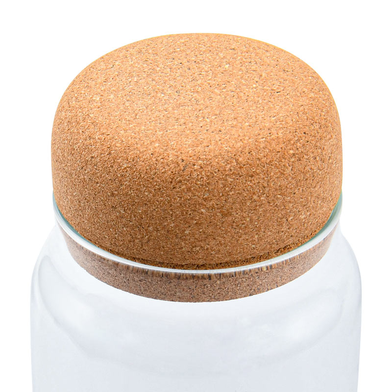 Bocal 'Storik' en verre avec bouchon 