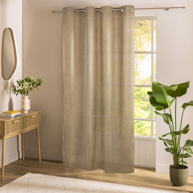 Rideau velours 'Majesty' beige