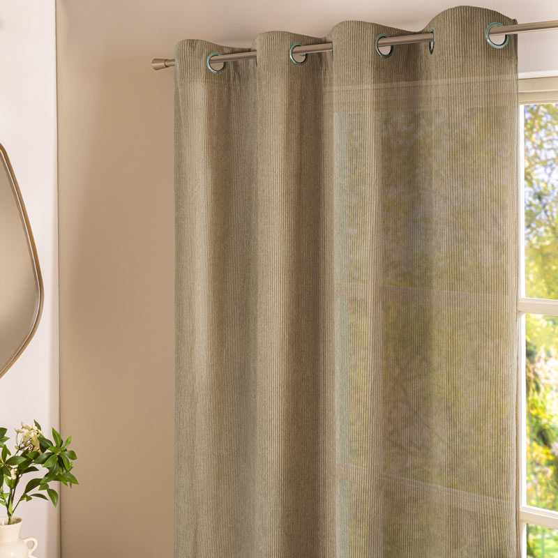 Rideau velours 'Majesty' beige