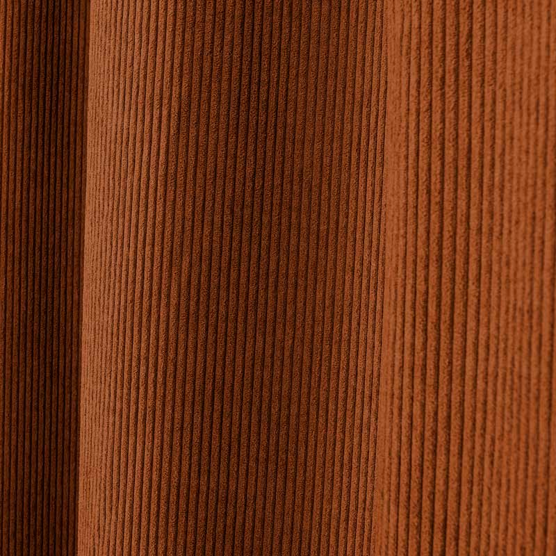 Rideau velours 'Majesty' terra