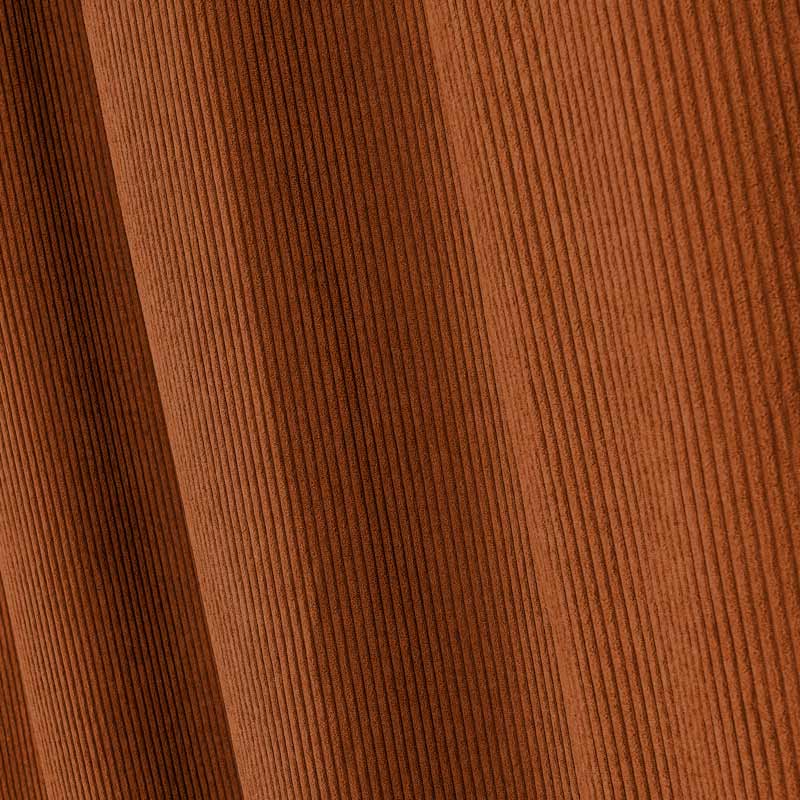Rideau velours 'Majesty' terra