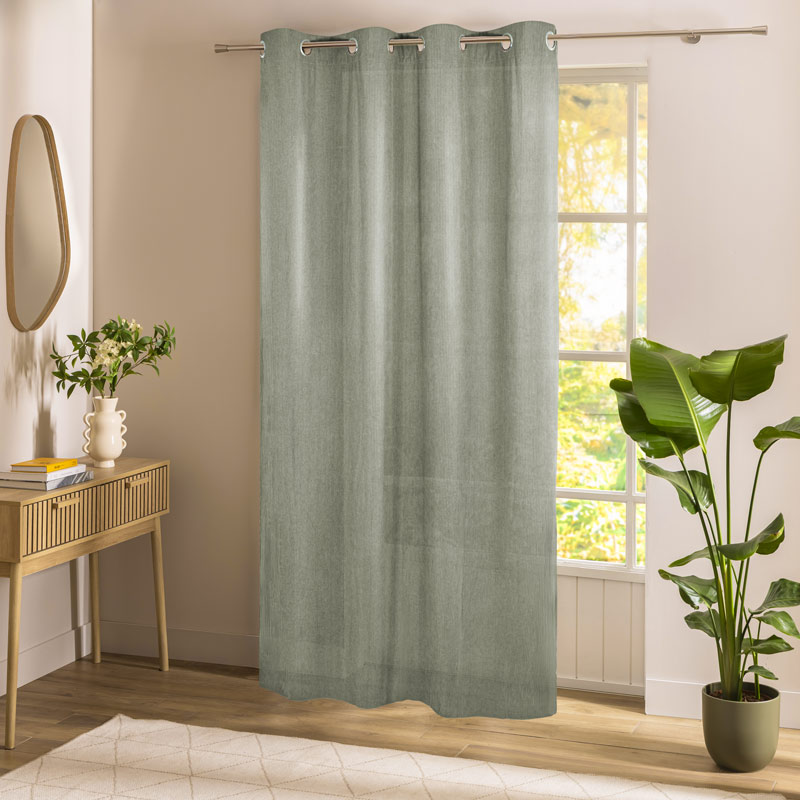 Rideau velours 'Majesty' vert clair