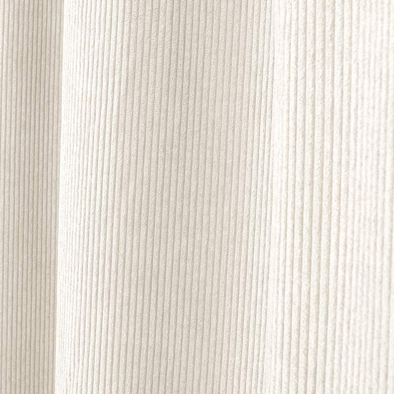 Rideau velours 'Majesty' blanc cassé