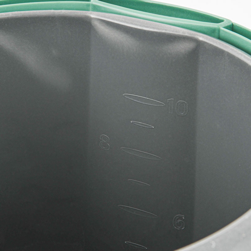 Seau gris vert 10L