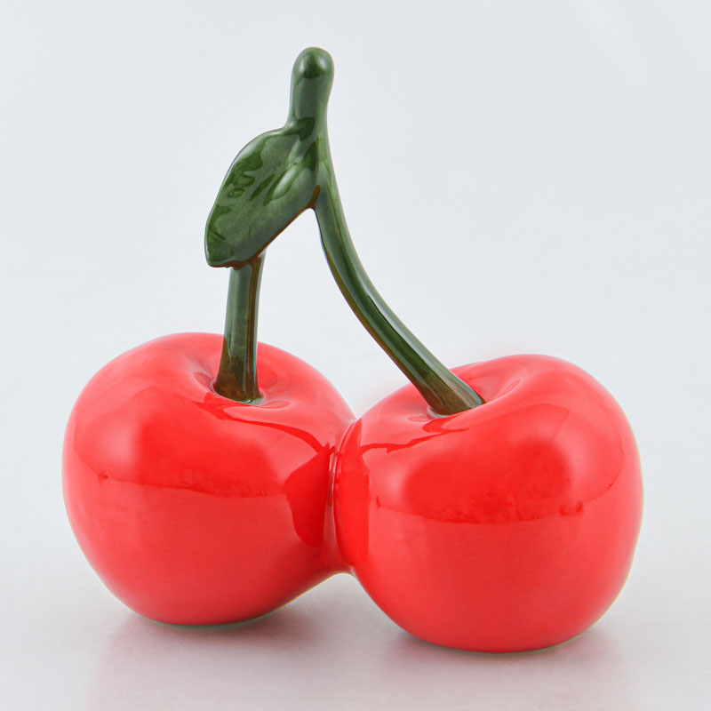 Duo de Cerises à poser rouge 