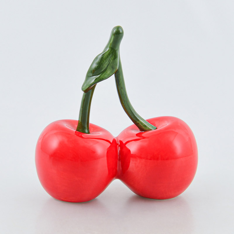 Duo de cerises à poser rouge 