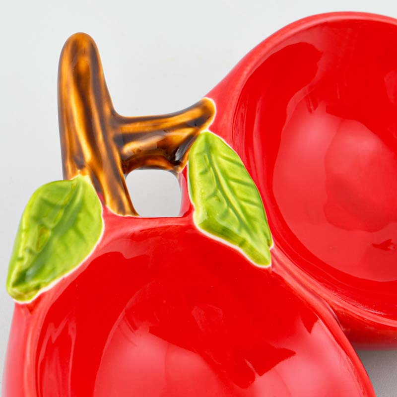 Vide-poche cerises 'Cherry' rouge 