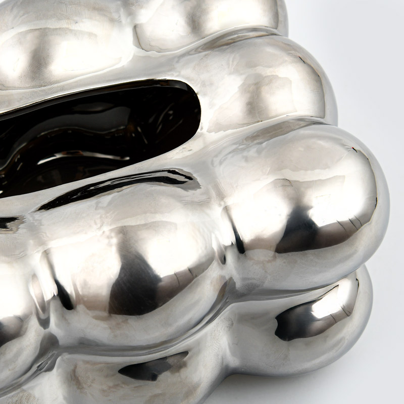 Boîte à mouchoirs 'Pop' bulle chrome