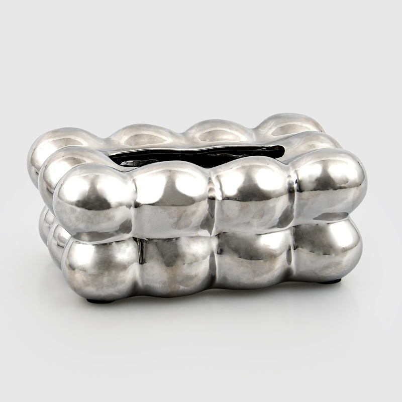 Boîte à mouchoirs 'Pop' bulle chrome