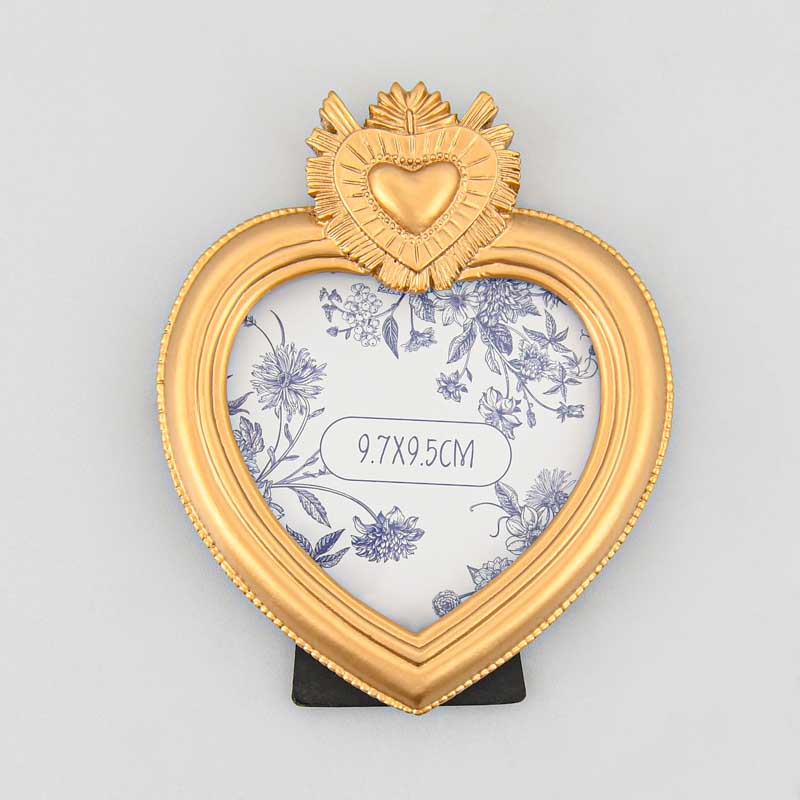 Cadre photo 'Ex Voto' doré 