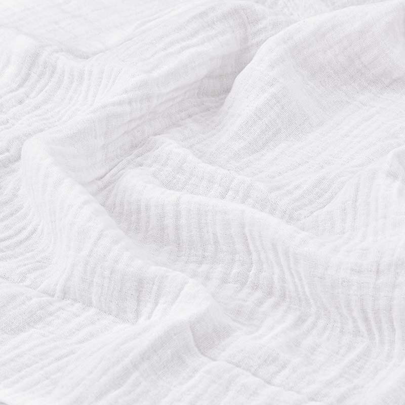 Taie d'oreiller gaze coton 'Harmonie' Blanc