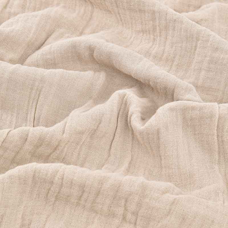 Housse de couette gaze coton 'Harmonie' écrue