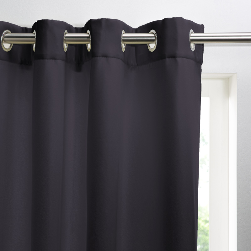 Rideau isolant fusain noir