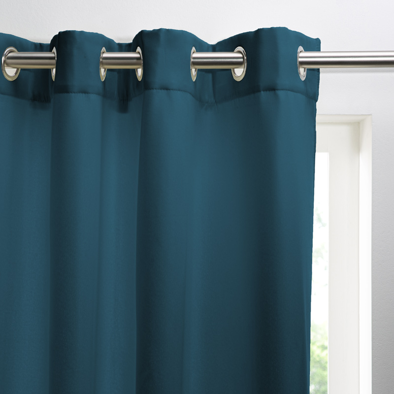 Rideau isolant bleu paon