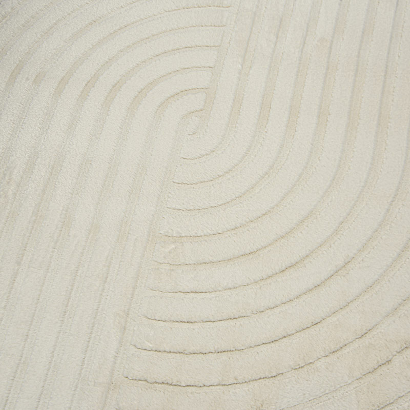 Tapis rectangulaire 'Arcada' couleur crème