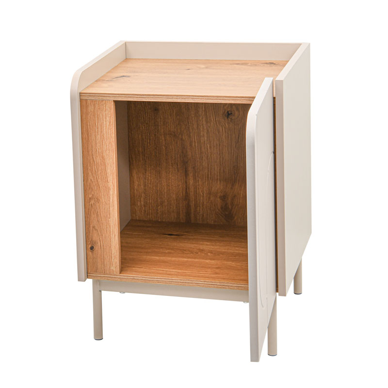 Table de chevet 'Nova' beige