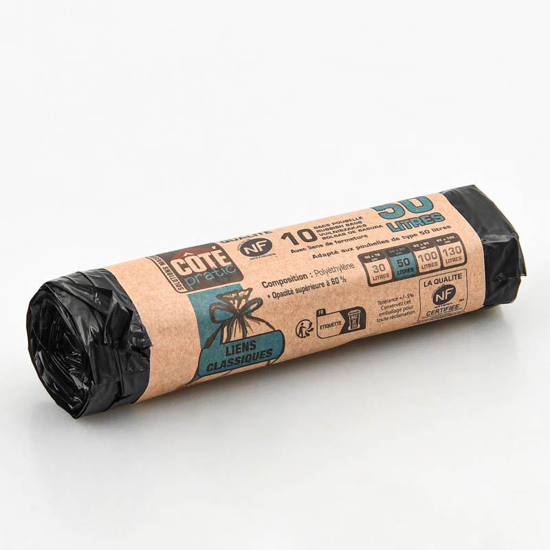 Lot de 10 sacs poubelle 'Moby Bag' 50L