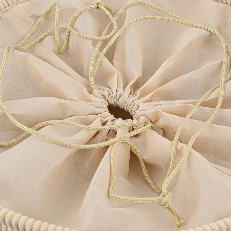 Panier à linge rond  'Lena' couleur écru