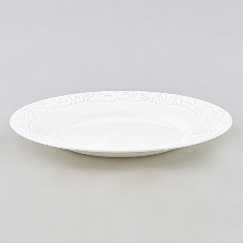 Assiette plate blanche 'Danbury'