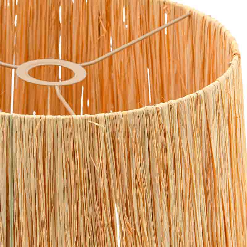 Suspension 'Yako' beige métal et rafia